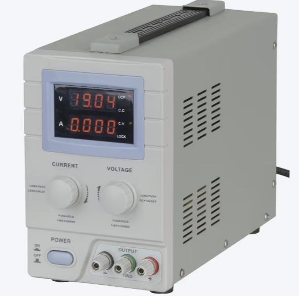 Regulated bench power supply for ECU programming